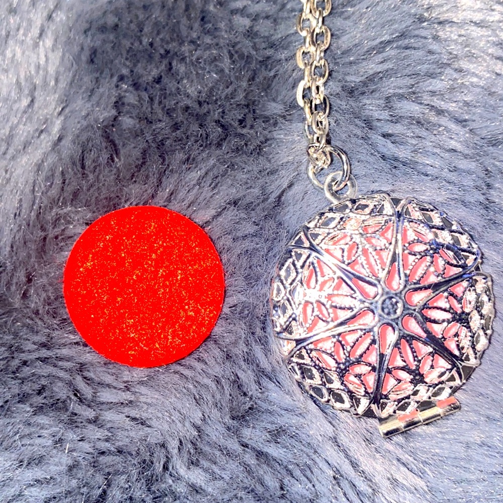 Silver Plated Essential Oil Long Necklace NWT